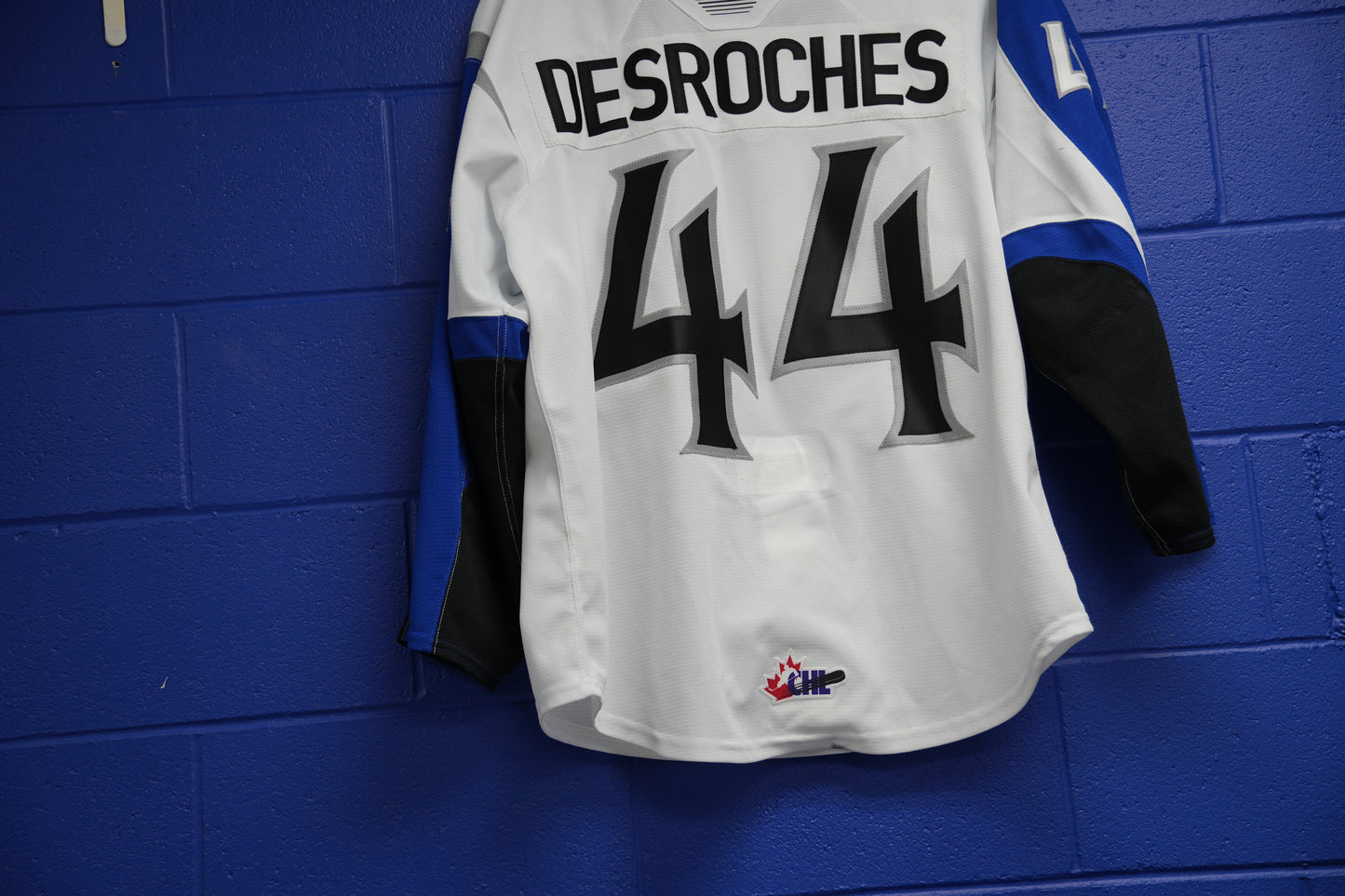 Game-Worn Jersey: #44 Desroches (White)
