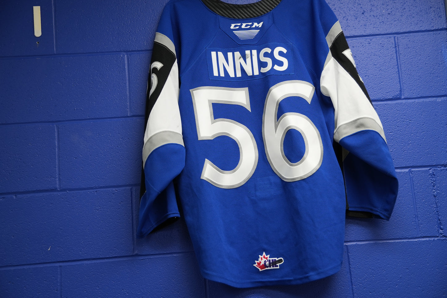 Game-Worn Jersey: #56 Inniss (Blue)