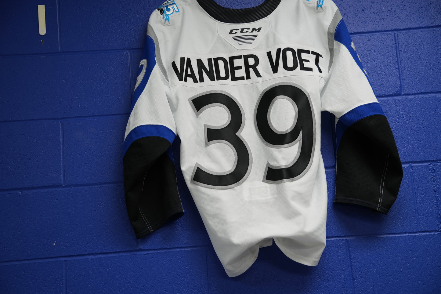 Game-Worn Jersey: #39 Vander Voet (White)