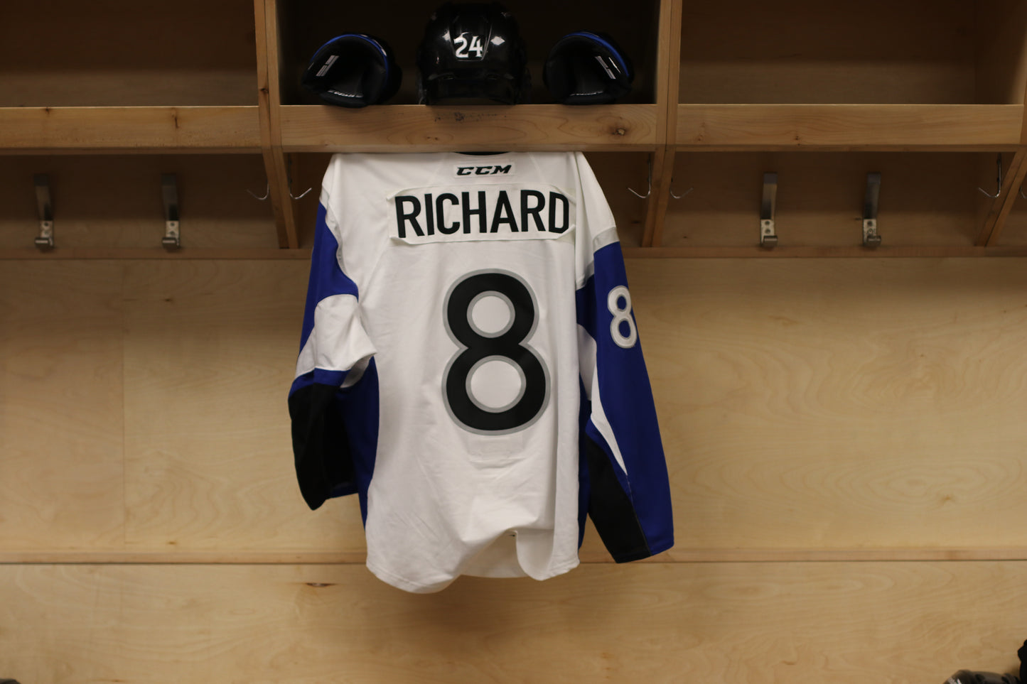 Game-Worn Jersey: Connor Richard - White (2018-19)