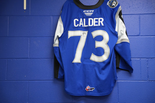 Game-Worn Jersey: #73 Calder (Blue) 20th