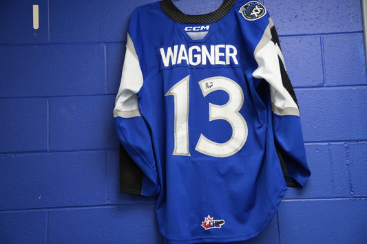 Game-Worn Jersey: #13 Wagner (Blue) 20th