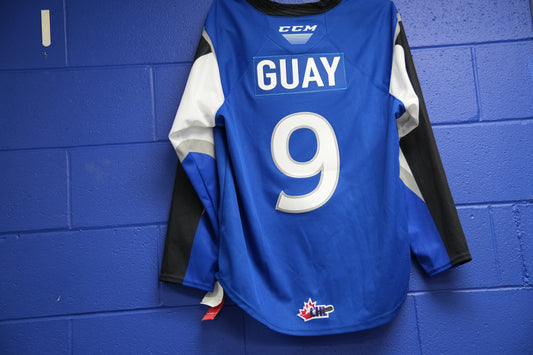 Signed Jersey: #9 Guay (Blue)