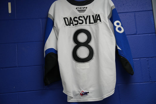Game-Worn Jersey: #8 Dassylva (white)