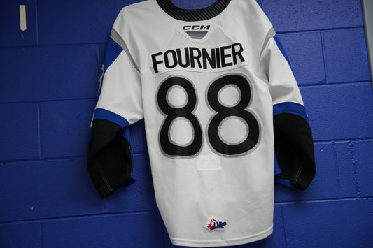 Game-Worn Jersey: #88 Fournier (White)
