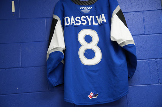Game-Worn Jersey: #8 Dassylva (Blue)