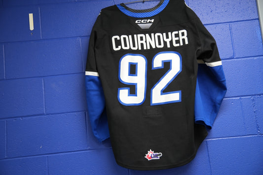 Game-Worn Jersey: #92 Cournoyer (Black)
